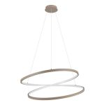 Eglo Luce Pendente Ruotale Acciaio Sabbioso 42W 5000lm - 830 Luce Calda - 