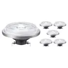 Confezione Multipack 6x Philips MASTER LED Faretti G53 AR111 10.8W 600lm 24D - 927 Bianco Molto Caldo | Miglior resa cromatica - Dimmerabile - Sostitutiva 50W