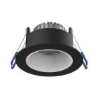 Noxion Faretti LED Ares Profondo Nero 6W 540lm 927-940 3CCT - con Inner Il Anello Bianca | Ritaglio 68mm